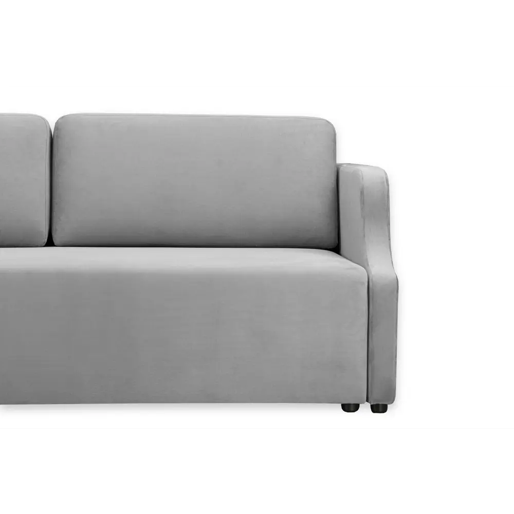 Фото 8 Диван Ramart Design Марк 80622970 210x85x100 см велюр цвет серый/серебристый Фото 8 Диван Ramart Design Марк 80622970 210x85x100 см велюр цвет серый/серебристый