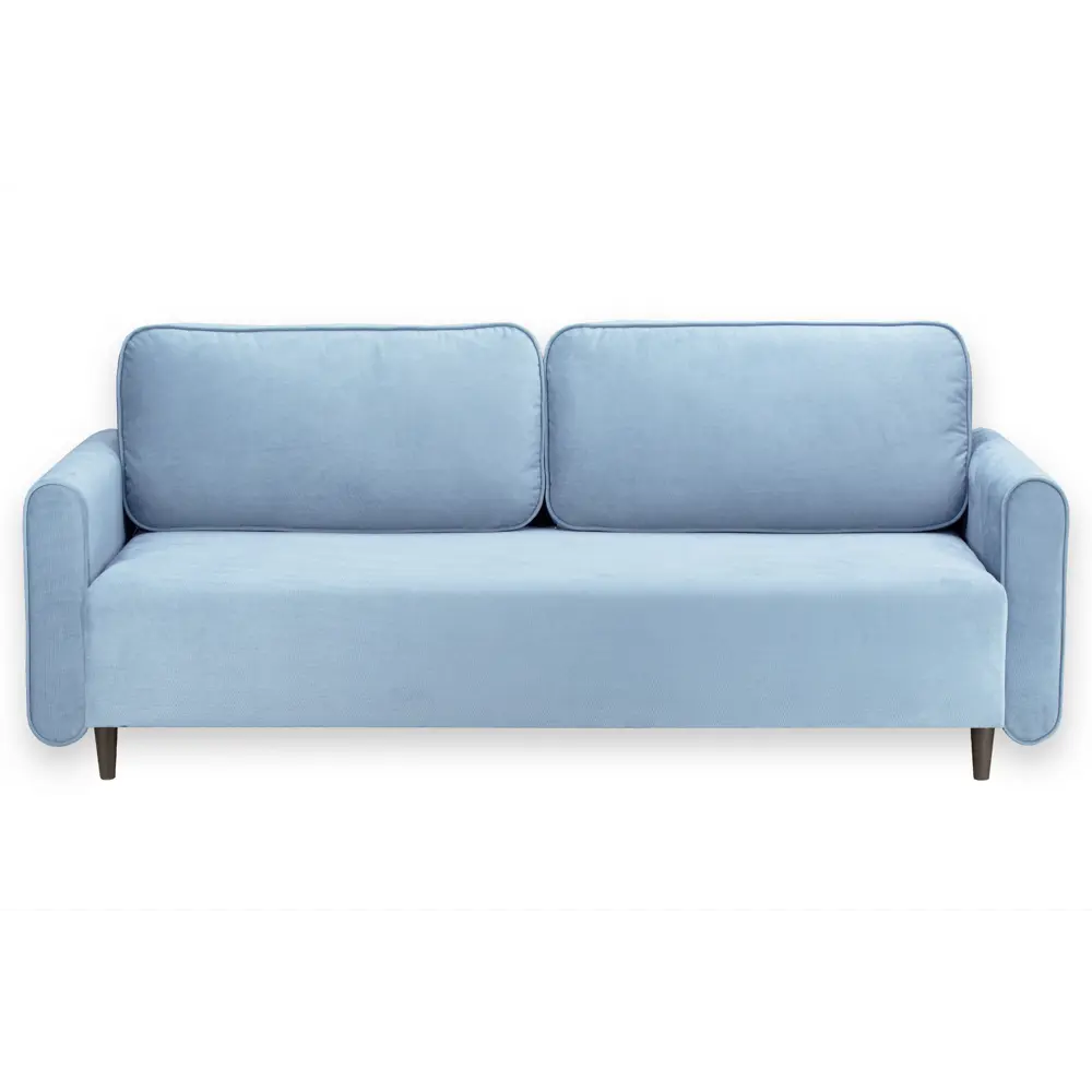 Фото Диван Ramart Design Сканди 80622935 219x85x100 см велюр цвет синий Фото Диван Ramart Design Сканди 80622935 219x85x100 см велюр цвет синий