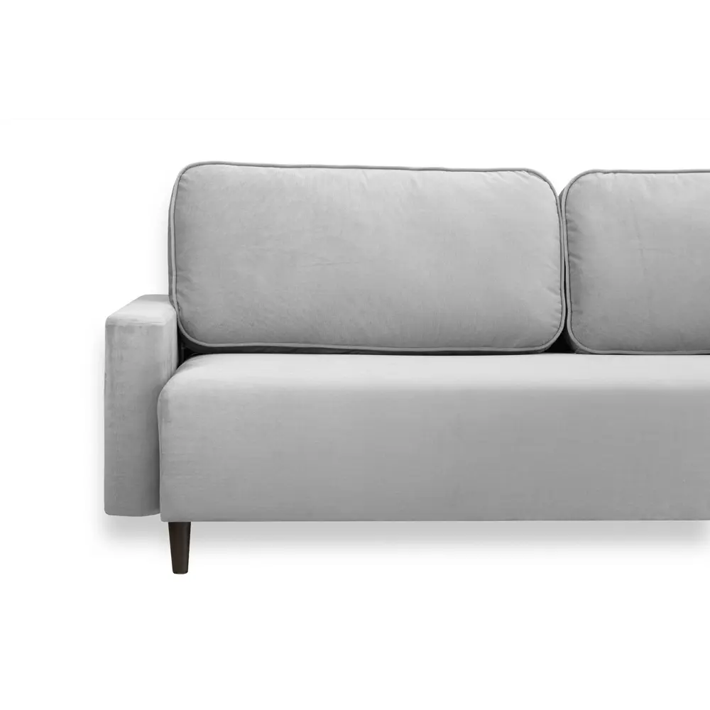 Фото 6 Диван Ramart Design Торн 80622960 219x85x100 см велюр цвет серый/серебристый Фото 6 Диван Ramart Design Торн 80622960 219x85x100 см велюр цвет серый/серебристый