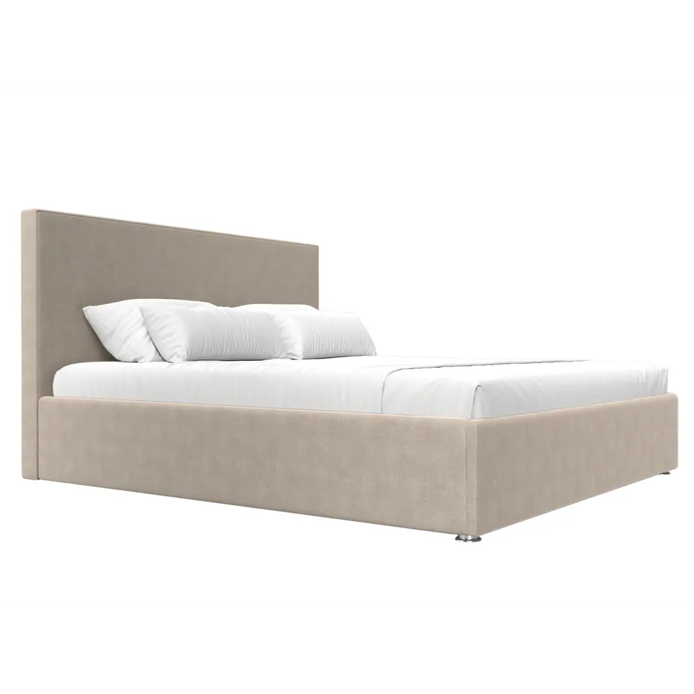 Фото 4 Кровать Лига Диванов Кариба 113983 195x110x211 см рогожка цвет бежевый Фото 4 Кровать Лига Диванов Кариба 113983 195x110x211 см рогожка цвет бежевый