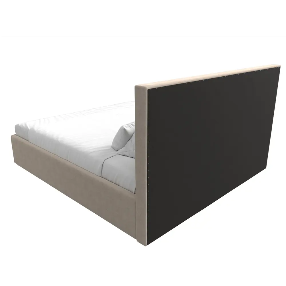 Фото 5 Кровать Лига Диванов Кариба 113983 195x110x211 см рогожка цвет бежевый Фото 5 Кровать Лига Диванов Кариба 113983 195x110x211 см рогожка цвет бежевый