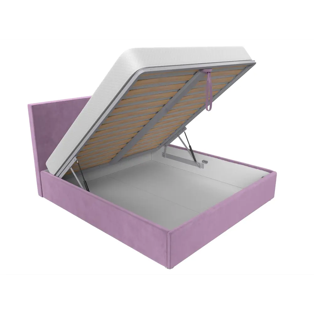 Фото 6 Кровать Кариба 180 Лига диванов 113982 195x110x211 см микровельвет цвет сиреневый Фото 6 Кровать Кариба 180 Лига диванов 113982 195x110x211 см микровельвет цвет сиреневый