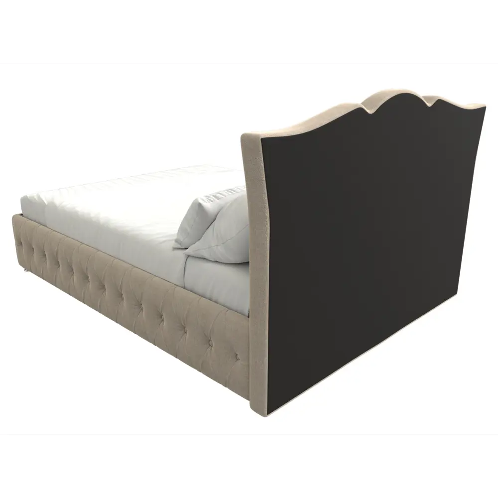 Фото 5 Кровать Лига Диванов Герда 120171 187x110x211 см рогожка цвет бежевый Фото 5 Кровать Лига Диванов Герда 120171 187x110x211 см рогожка цвет бежевый