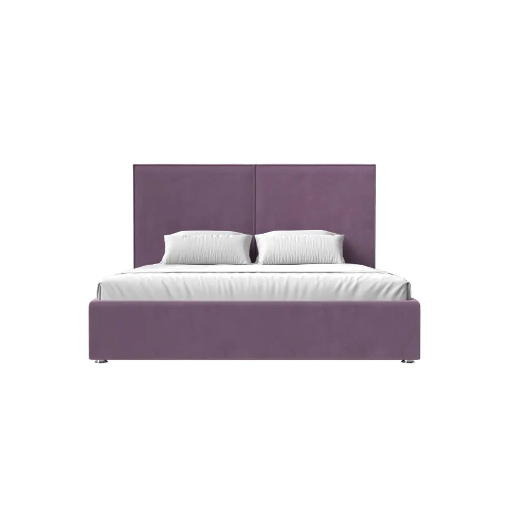 Фото 3 Кровать Лига Диванов Аура 113031 175x130x213 см вельвет цвет сиреневый Фото 3 Кровать Лига Диванов Аура 113031 175x130x213 см вельвет цвет сиреневый