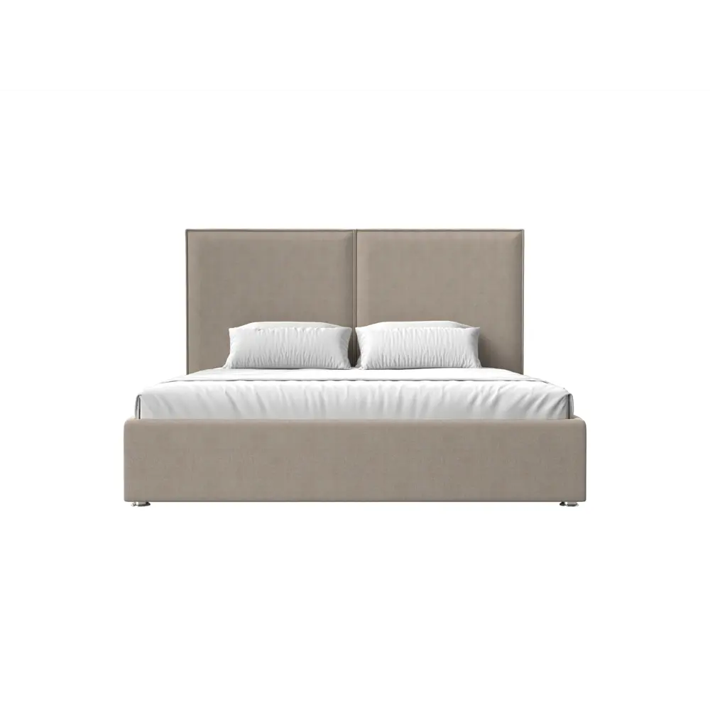 Фото 3 Кровать Лига Диванов Аура 120569 215x130x213 см рогожка цвет бежевый Фото 3 Кровать Лига Диванов Аура 120569 215x130x213 см рогожка цвет бежевый