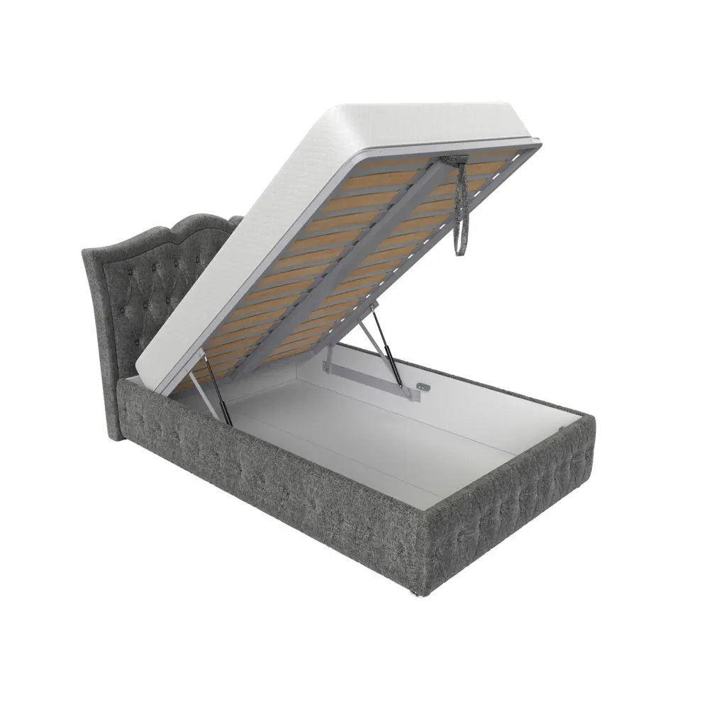 Фото 6 Кровать Лига Диванов Герда 120165 167x110x211 см рогожка цвет серый Фото 6 Кровать Лига Диванов Герда 120165 167x110x211 см рогожка цвет серый