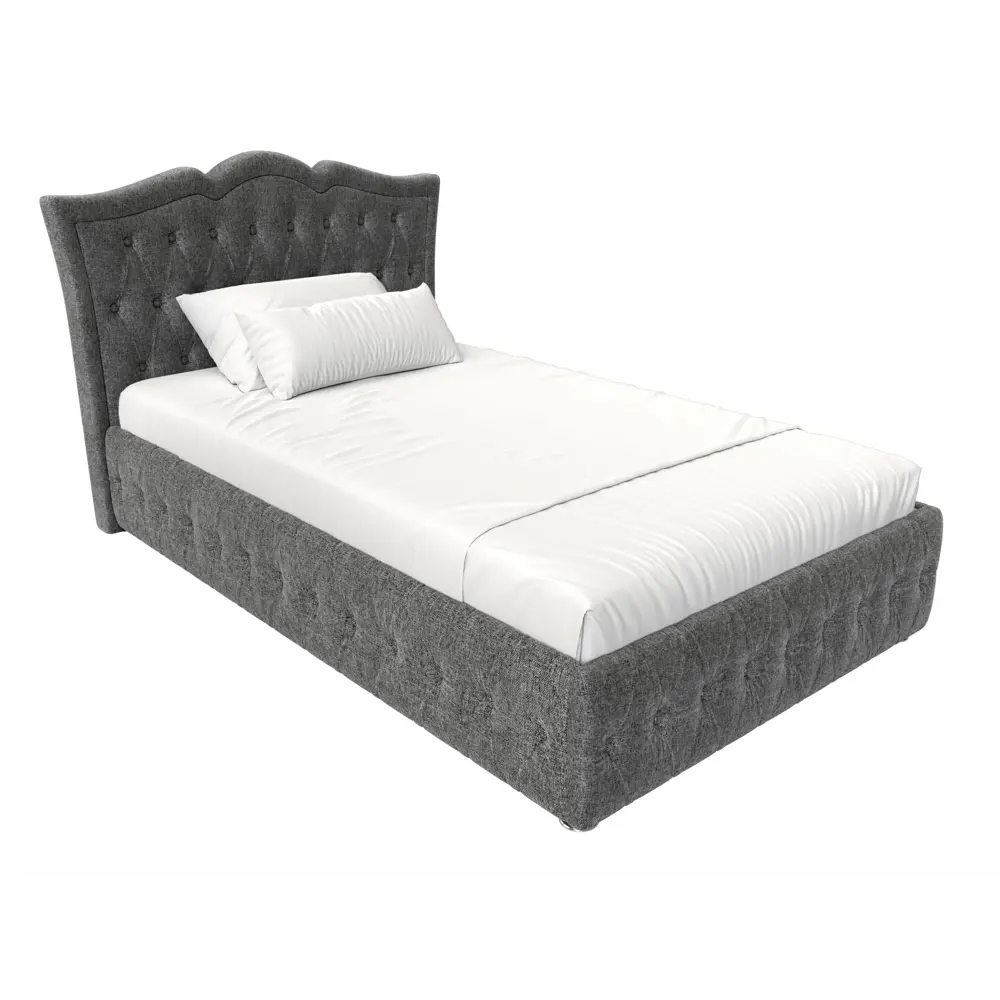 Фото 2 Кровать Лига Диванов Герда 120165 167x110x211 см рогожка цвет серый Фото 2 Кровать Лига Диванов Герда 120165 167x110x211 см рогожка цвет серый