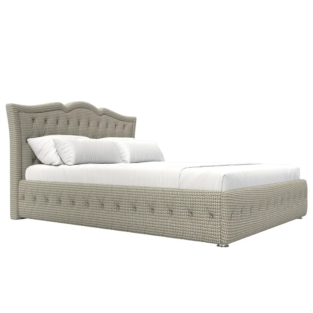 Фото 4 Кровать Лига Диванов Герда 120182 207x110x211 см рогожка цвет бежевый