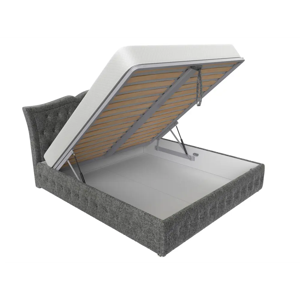 Фото 6 Кровать Лига Диванов Герда 120189 227x110x211 см рогожка цвет серый Фото 6 Кровать Лига Диванов Герда 120189 227x110x211 см рогожка цвет серый