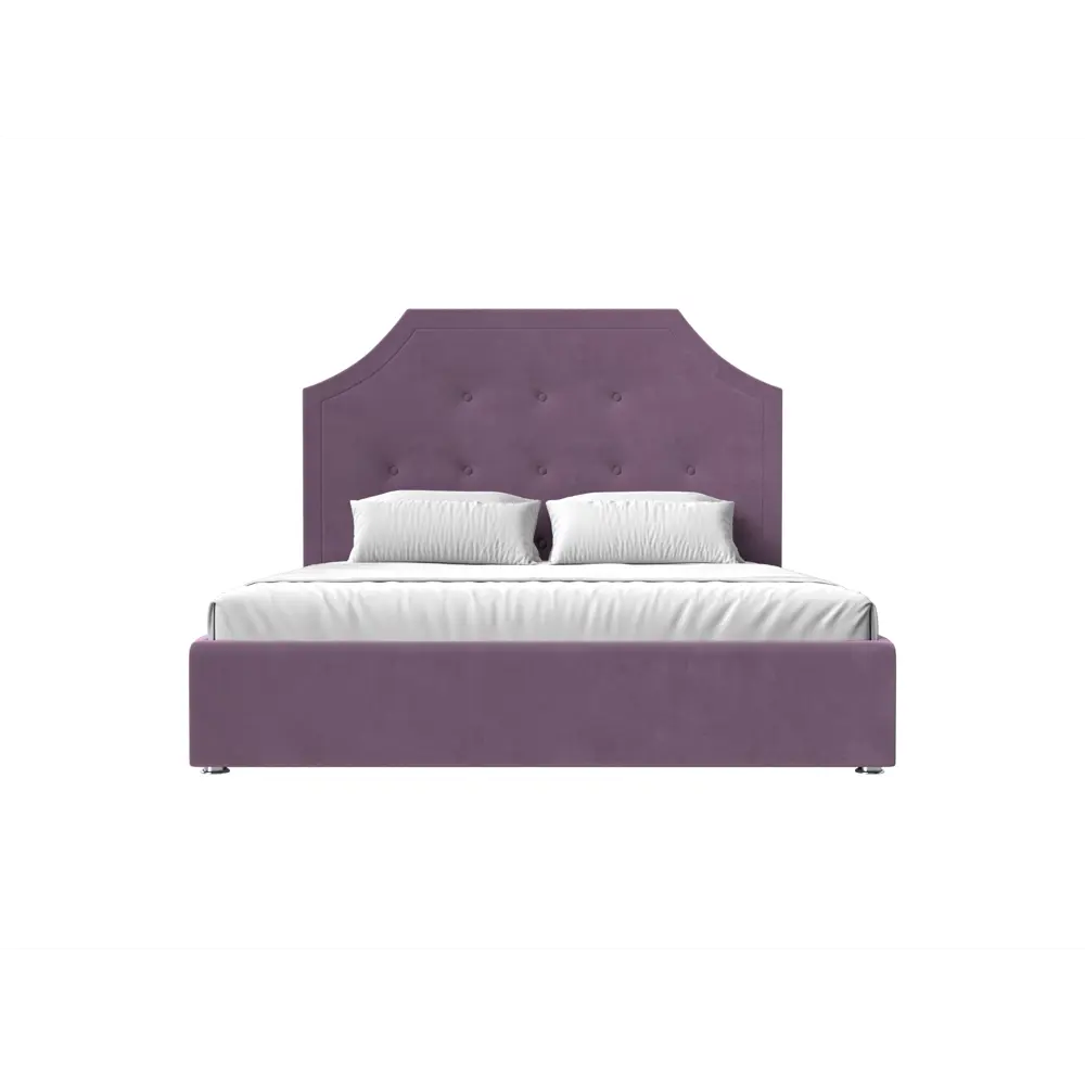 Фото 3 Кровать Лига Диванов Кантри 120689 195x140x211 см вельвет цвет сиреневый Фото 3 Кровать Лига Диванов Кантри 120689 195x140x211 см вельвет цвет сиреневый