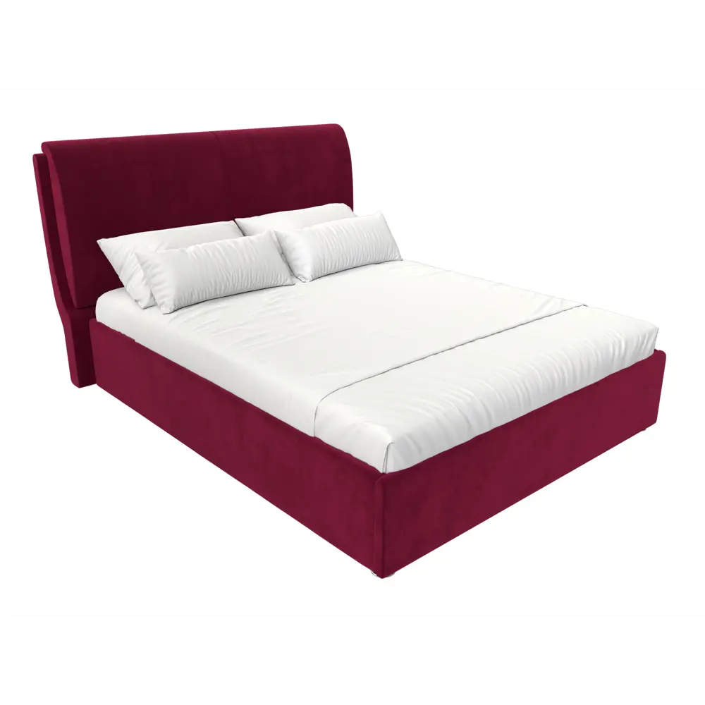 Фото 2 Кровать Лига Диванов Принцесса 120826 200x110x251 см вельвет цвет бордовый Фото 2 Кровать Лига Диванов Принцесса 120826 200x110x251 см вельвет цвет бордовый