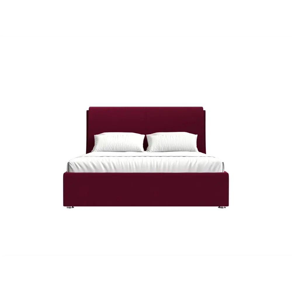 Фото 3 Кровать Лига Диванов Принцесса 120852 220x110x251 см вельвет цвет бордовый Фото 3 Кровать Лига Диванов Принцесса 120852 220x110x251 см вельвет цвет бордовый
