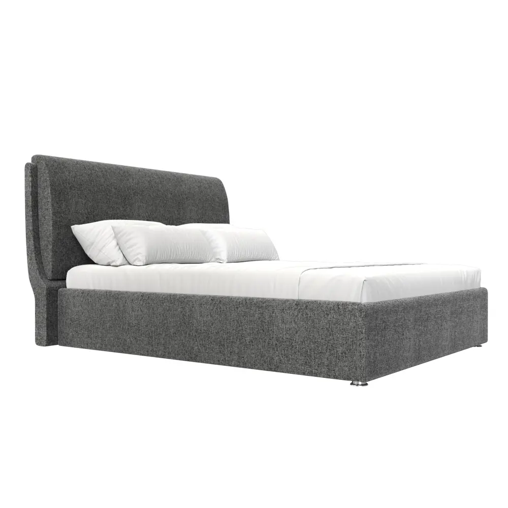 Фото 4 Кровать Лига Диванов Принцесса 120857 220x110x251 см рогожка цвет серый Фото 4 Кровать Лига Диванов Принцесса 120857 220x110x251 см рогожка цвет серый