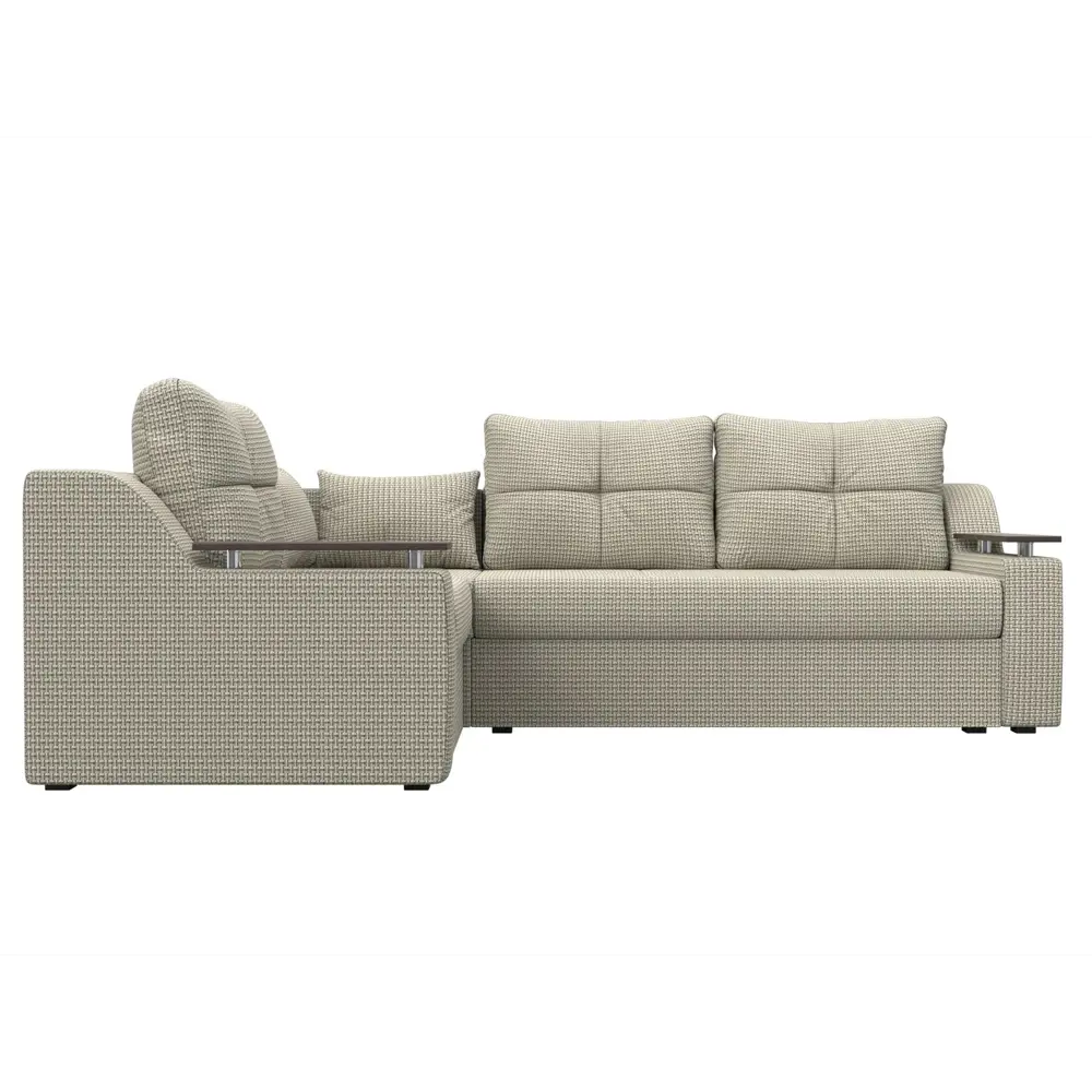 Фото 7 Диван Лига Диванов Кронос 114642L 254x74x184 см рогожка цвет бежевый