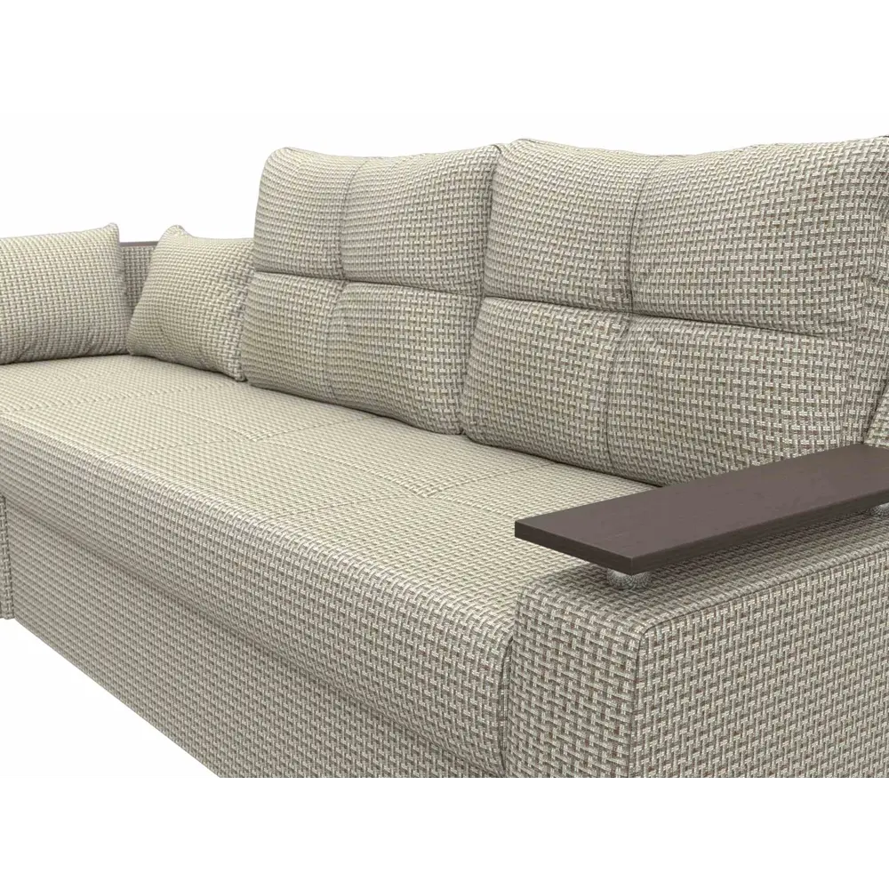 Фото 6 Диван Лига Диванов Кронос 114642L 254x74x184 см рогожка цвет бежевый