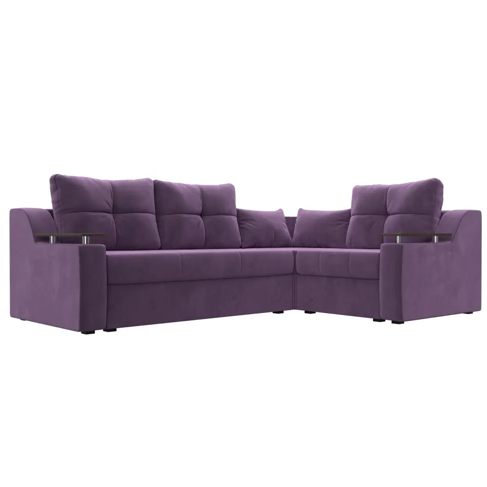 Фото Диван Лига Диванов Кронос 114626 254x74x184 см вельвет цвет фиолетовый Фото Диван Лига Диванов Кронос 114626 254x74x184 см вельвет цвет фиолетовый