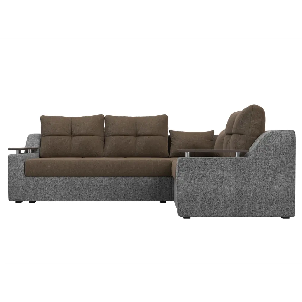 Фото 7 Диван Лига Диванов Кронос 114639 254x74x184 см рогожка цвет коричневый