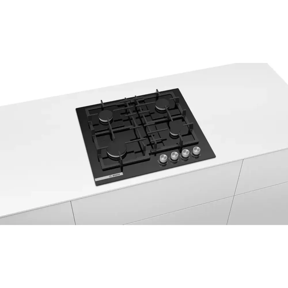 Фото 5 Газовая варочная панель Bosch HSGVT6FQ00 58.2 см 4 конфорки цвет черный матовый Фото 5 Газовая варочная панель Bosch HSGVT6FQ00 58.2 см 4 конфорки цвет черный матовый