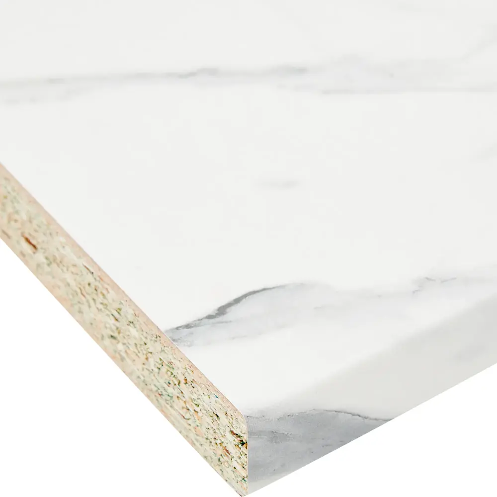 Фото 3 Столешница Ultradecor 100x60x2.6 см ЛДСП цвет белый мрамор Фото 3 Столешница Ultradecor 100x60x2.6 см ЛДСП цвет белый мрамор