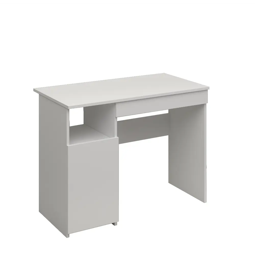 Фото 2 Стол Мэрдэс СТМ-2 100x76x53 см ЛДСП левый цвет белый Фото 2 Стол Мэрдэс СТМ-2 100x76x53 см ЛДСП левый цвет белый