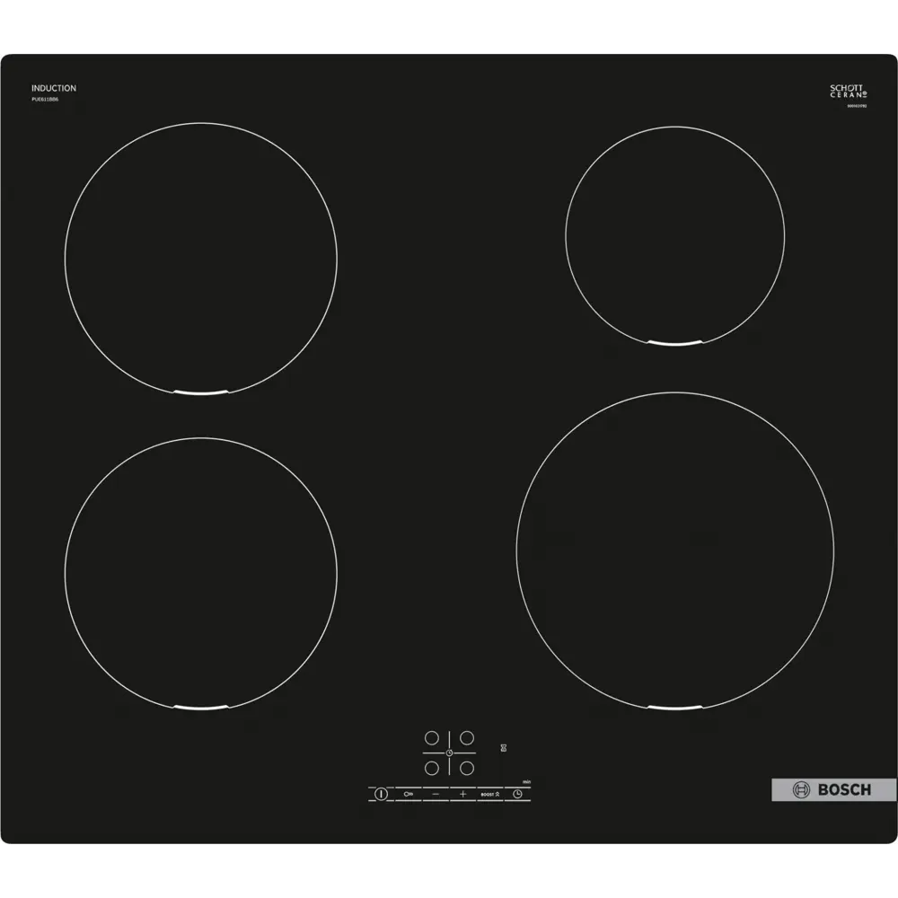 Фото Электрическая варочная панель Bosch PUE611BB6E 59.2 см 4 конфорки цвет черный