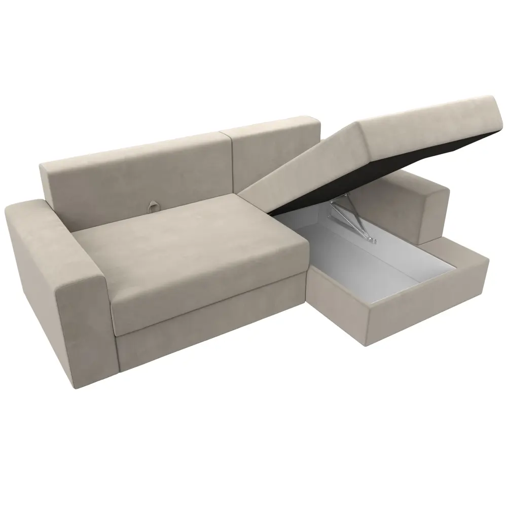 Фото 7 Диван угловой Майами правый угол Лига диванов 114898 254x96x164 см микровельвет цвет бежевый Фото 7 Диван угловой Майами правый угол Лига диванов 114898 254x96x164 см микровельвет цвет бежевый