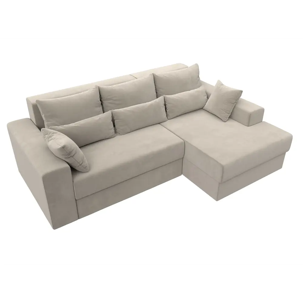 Фото 6 Диван угловой Майами правый угол Лига диванов 114898 254x96x164 см микровельвет цвет бежевый Фото 6 Диван угловой Майами правый угол Лига диванов 114898 254x96x164 см микровельвет цвет бежевый