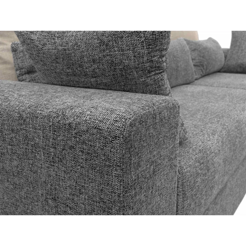 Фото 3 Диван Лига Диванов Майами 114933 254x96x164 см рогожка цвет серый