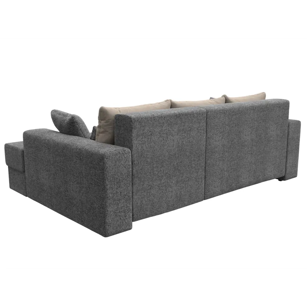 Фото 5 Диван Лига Диванов Майами 114933 254x96x164 см рогожка цвет серый