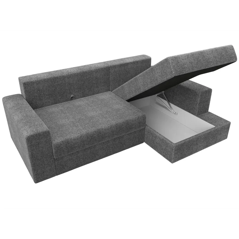 Фото 7 Диван Лига Диванов Майами 114933 254x96x164 см рогожка цвет серый