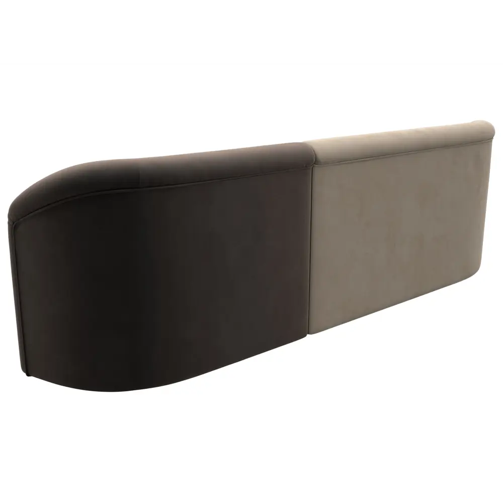 Фото 5 Диван Лига Диванов Лига-027 119510 257x82x97 см велюр цвет бежевый/коричневый Фото 5 Диван Лига Диванов Лига-027 119510 257x82x97 см велюр цвет бежевый/коричневый