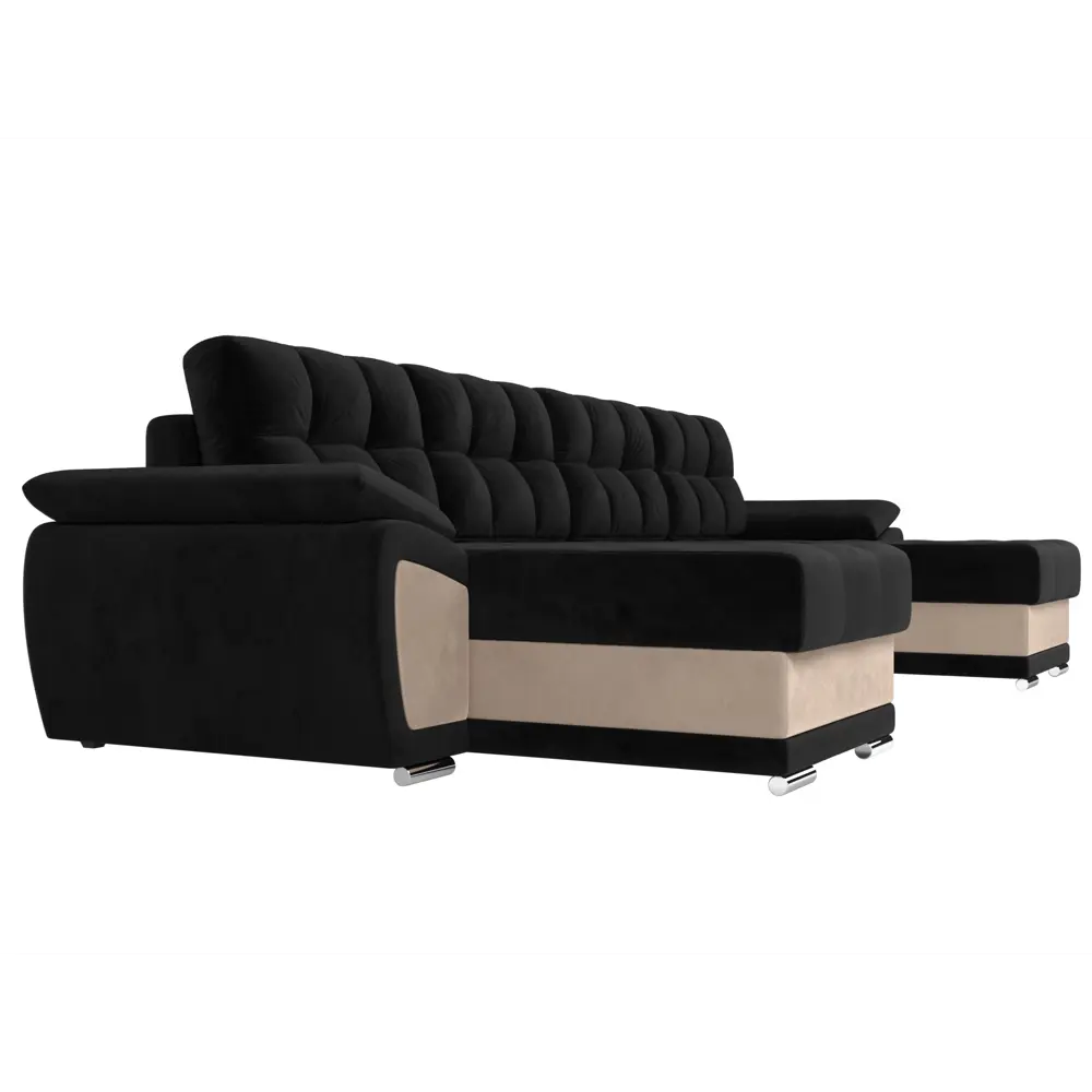 Фото 3 Диван Лига Диванов Нэстор 109923 328x75x147 см велюр цвет черный Фото 3 Диван Лига Диванов Нэстор 109923 328x75x147 см велюр цвет черный