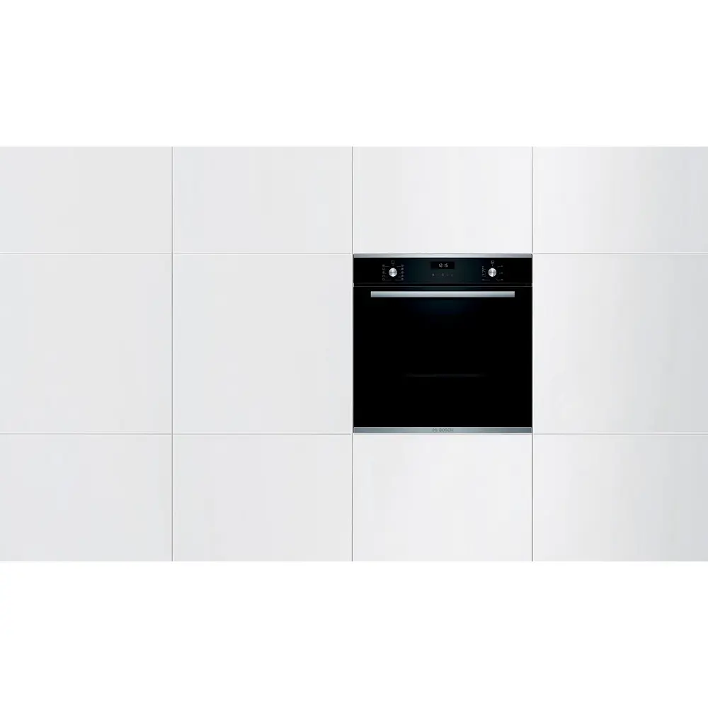 Фото 5 Электрический встраиваемый духовой шкаф Bosch HM5B20F0 59.4x59.5x54.8 см цвет черный Фото 5 Электрический встраиваемый духовой шкаф Bosch HM5B20F0 59.4x59.5x54.8 см цвет черный