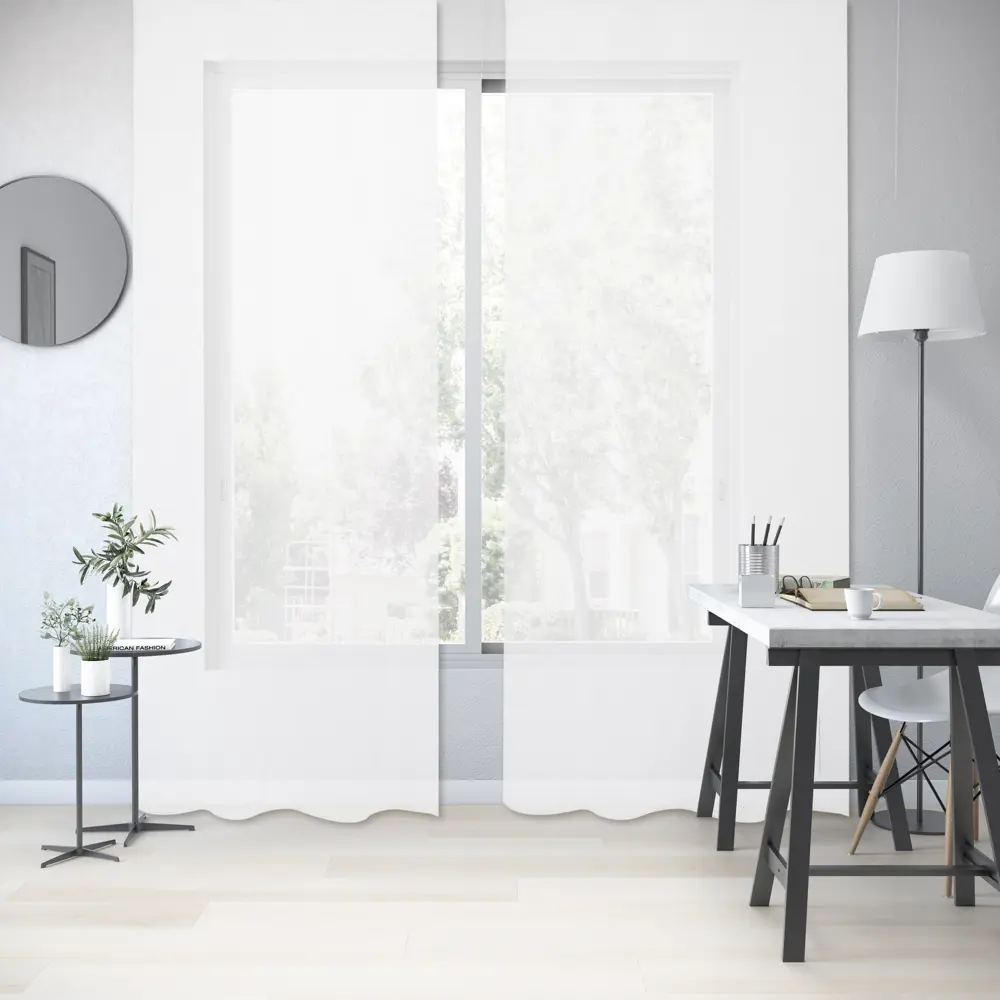 Фото Тюль на ленте Inspire Arties 300x280 см цвет белый Фото Тюль на ленте Inspire Arties 300x280 см цвет белый