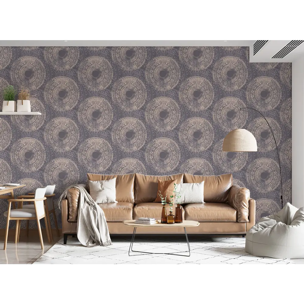 Фото 4 Обои флизелиновые Wallsecret Maya фиолетовые 1.06 м 8901-29 Фото 4 Обои флизелиновые Wallsecret Maya фиолетовые 1.06 м 8901-29