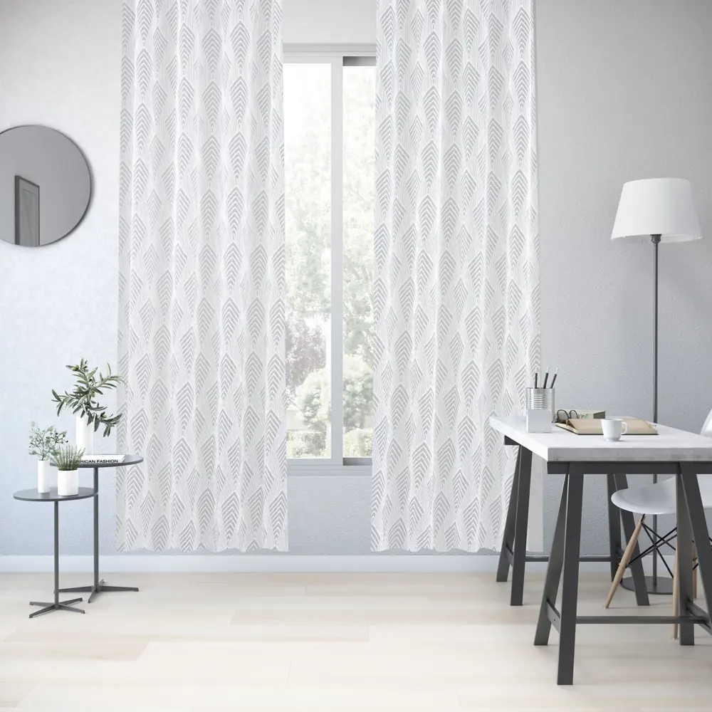 Фото Тюль на ленте Inspire Lorca 300x280 см цвет белый Фото Тюль на ленте Inspire Lorca 300x280 см цвет белый