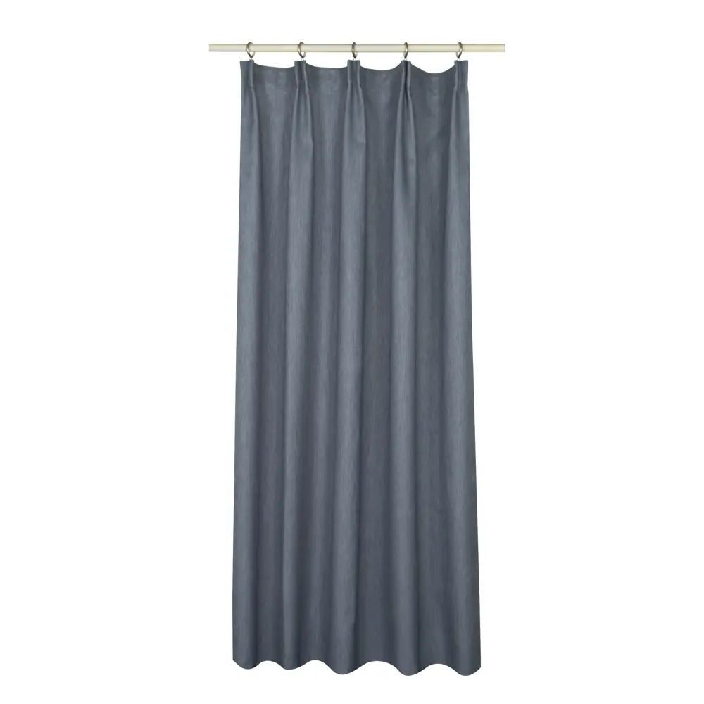 Фото 7 Штора на ленте Inspire Lusena 160x280 см цвет темно-серый