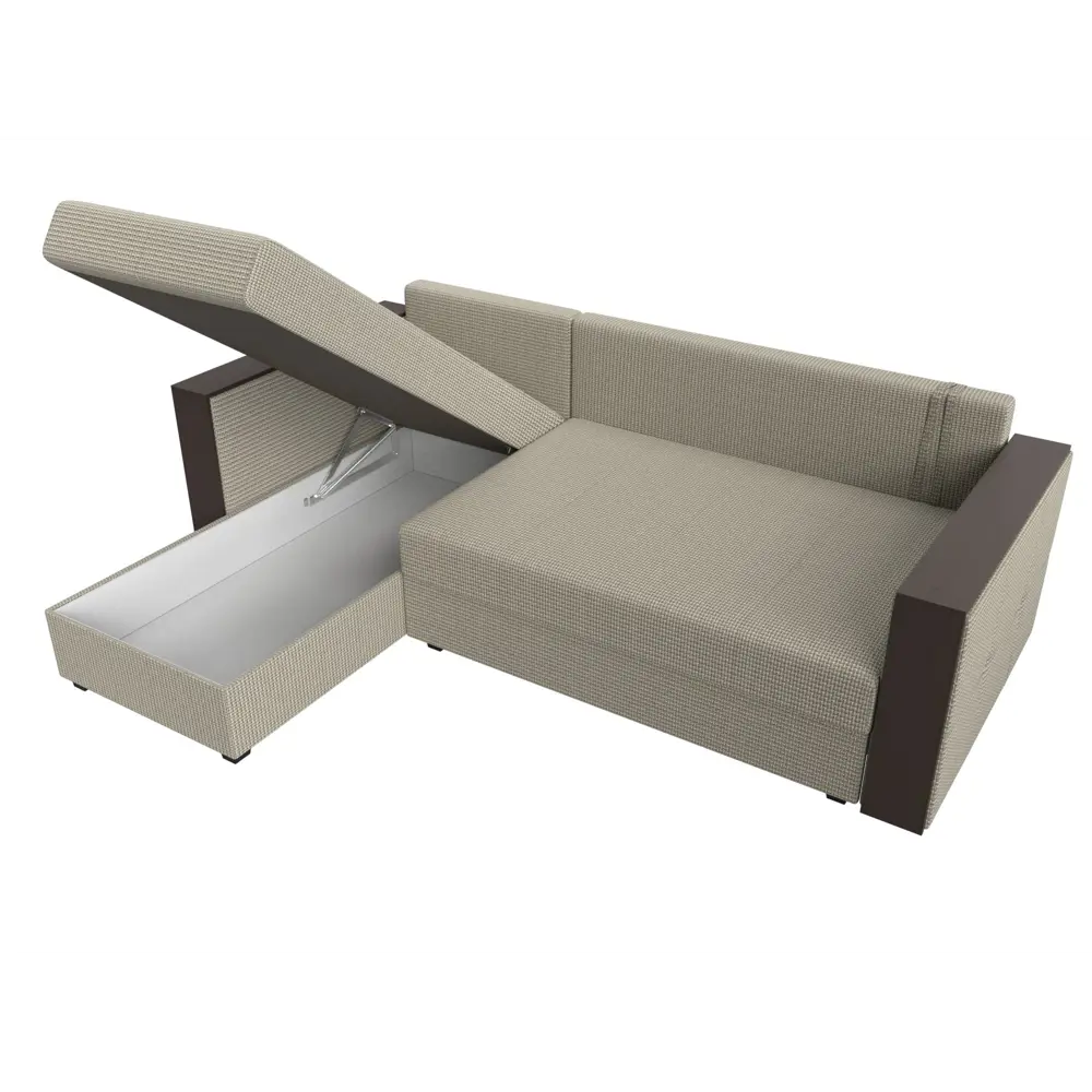 Фото 9 Диван Лига Диванов Валенсия Лайт 117763L 230x85x140 см рогожка цвет бежевый