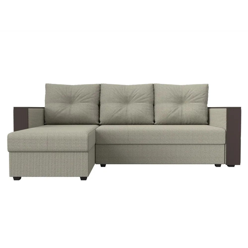 Фото 2 Диван Лига Диванов Валенсия Лайт 117763L 230x85x140 см рогожка цвет бежевый