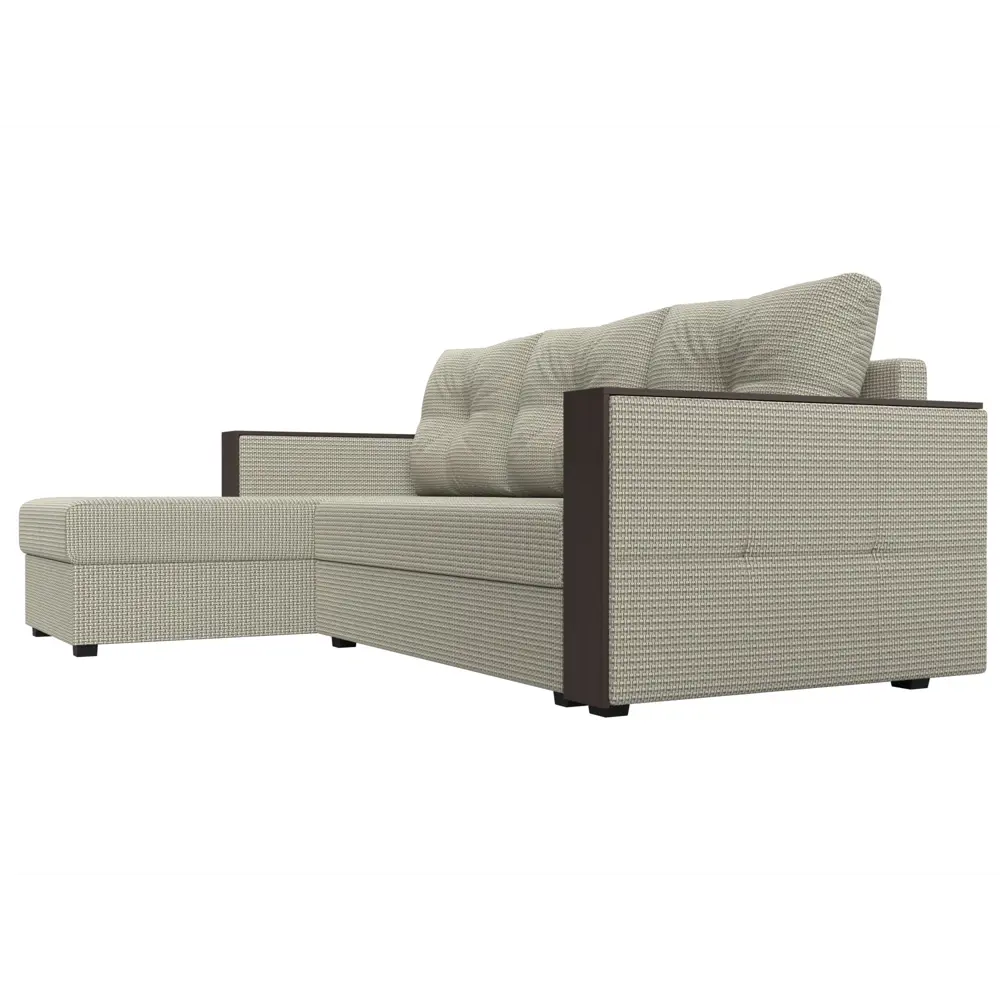 Фото 4 Диван Лига Диванов Валенсия Лайт 117763L 230x85x140 см рогожка цвет бежевый