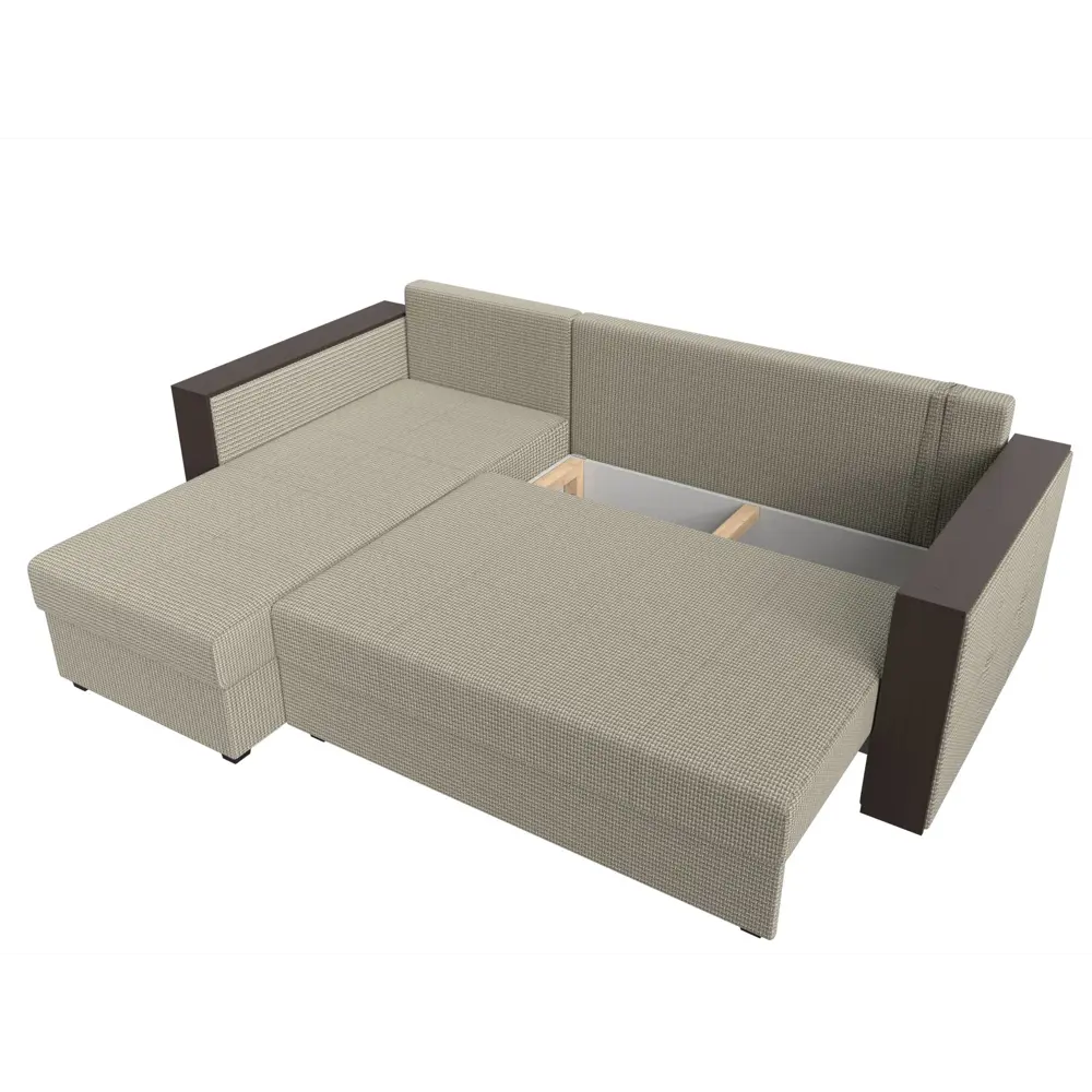 Фото 7 Диван Лига Диванов Валенсия Лайт 117763L 230x85x140 см рогожка цвет бежевый