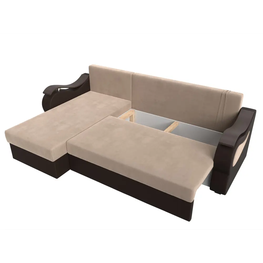 Фото 7 Диван Лига Диванов Меркурий Лайт 112953L 230x90x141 см велюр цвет бежевый