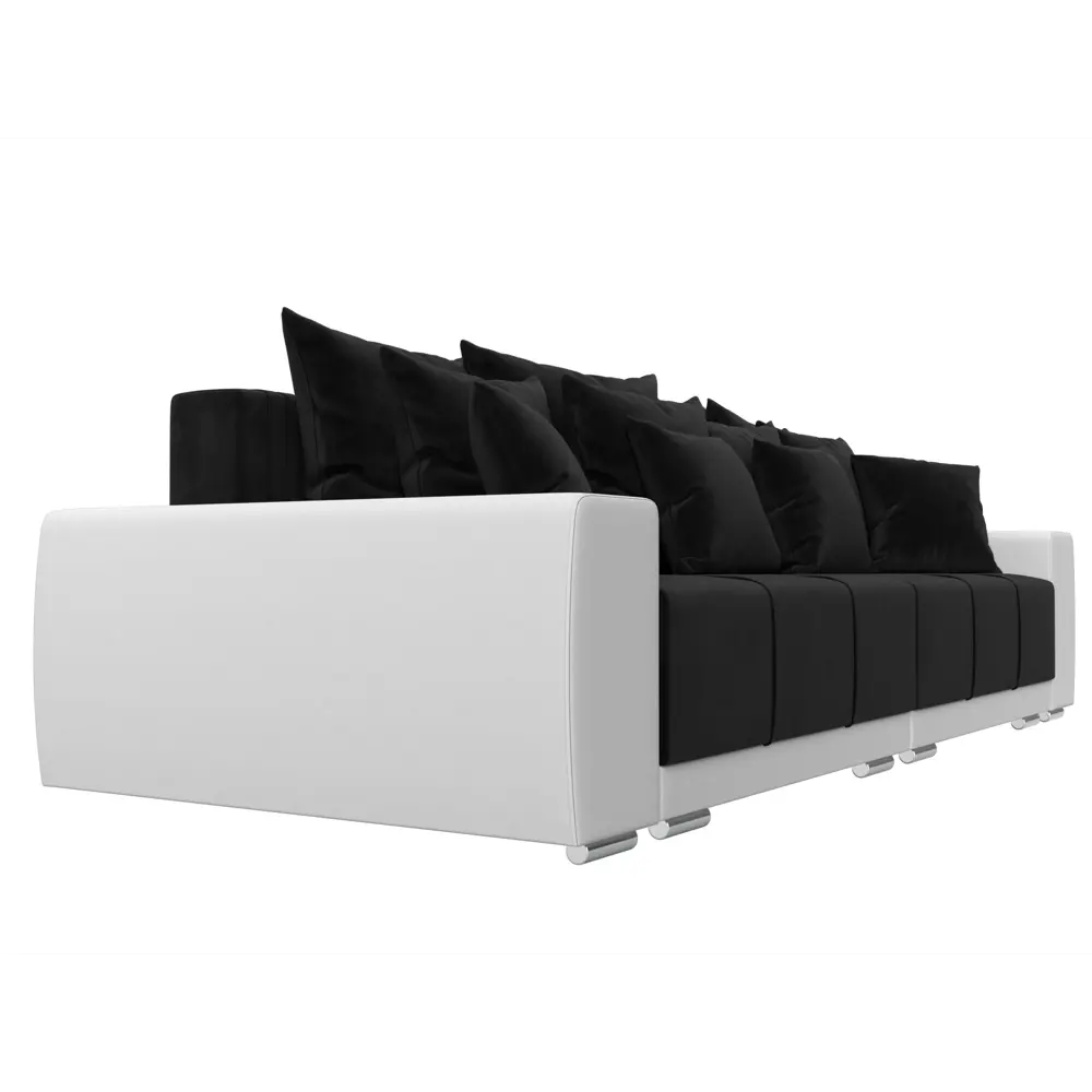 Фото 4 Диван Лига Диванов Лига-028 121199 281x90x115 см велюр цвет черный Фото 4 Диван Лига Диванов Лига-028 121199 281x90x115 см велюр цвет черный