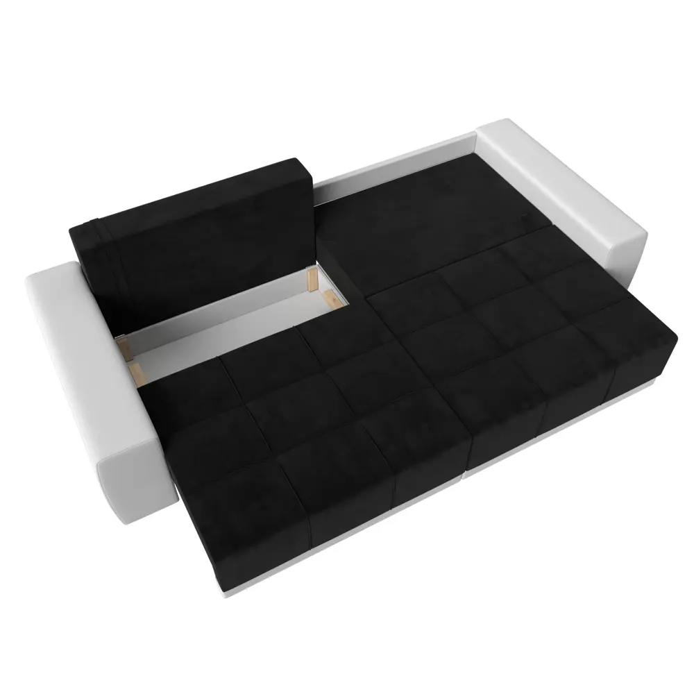 Фото 8 Диван Лига Диванов Лига-028 121199 281x90x115 см велюр цвет черный Фото 8 Диван Лига Диванов Лига-028 121199 281x90x115 см велюр цвет черный