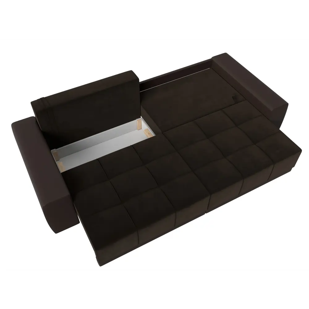 Фото 8 Диван Лига Диванов Лига-028 121210 281x90x115 см вельвет цвет коричневый Фото 8 Диван Лига Диванов Лига-028 121210 281x90x115 см вельвет цвет коричневый