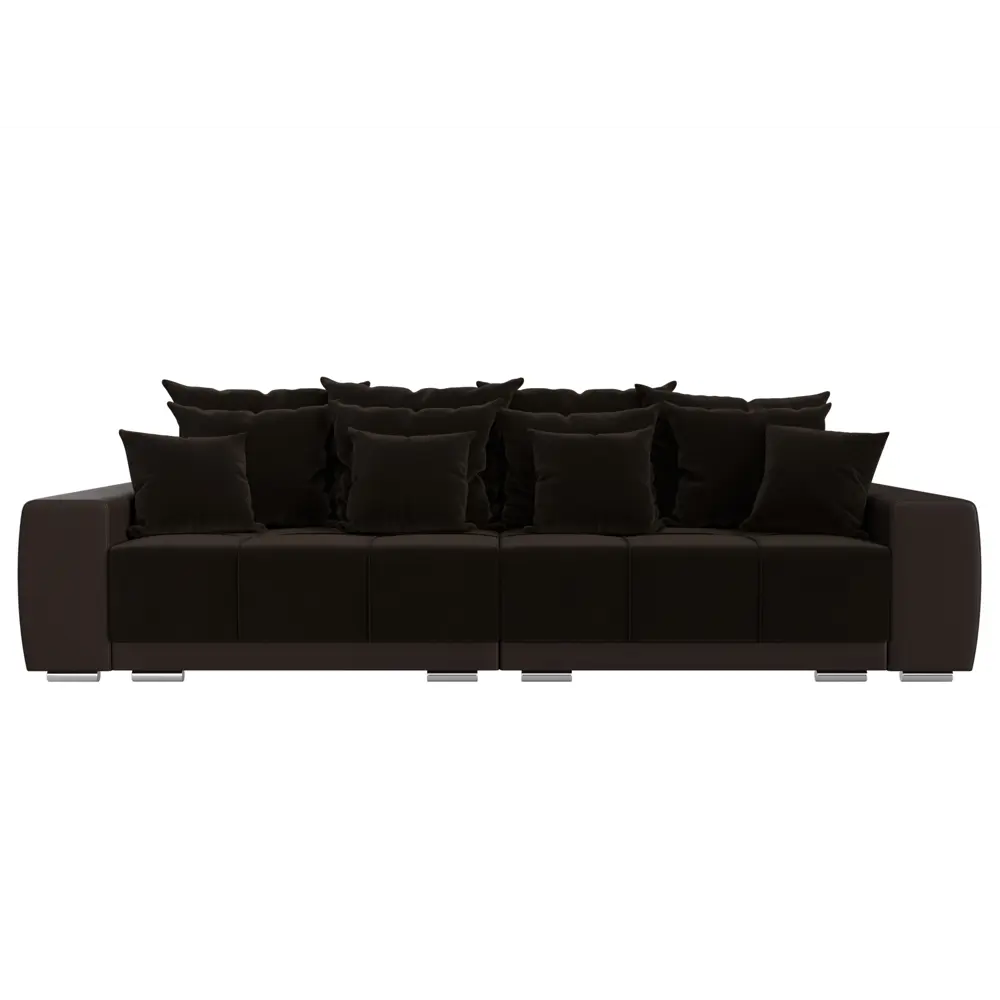 Фото 2 Диван Лига Диванов Лига-028 121210 281x90x115 см вельвет цвет коричневый Фото 2 Диван Лига Диванов Лига-028 121210 281x90x115 см вельвет цвет коричневый