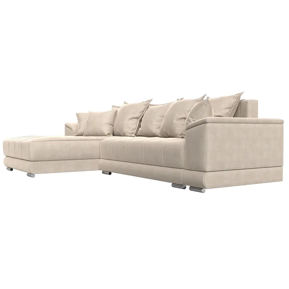 Фото 4 Диван Лига Диванов НордСтар 121122L 284x93x190 см рогожка цвет бежевый