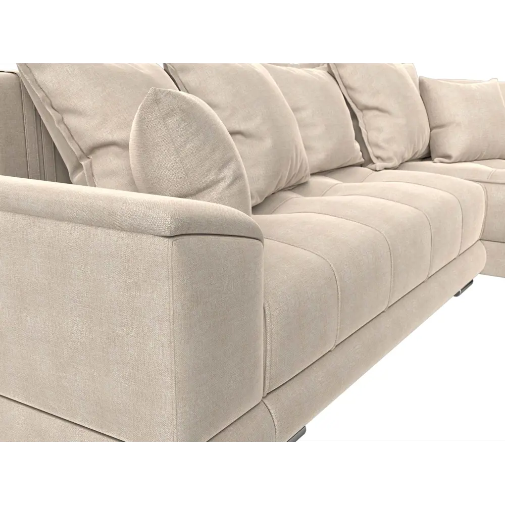 Фото 3 Диван Лига Диванов НордСтар 121122 284x93x190 см рогожка цвет бежевый