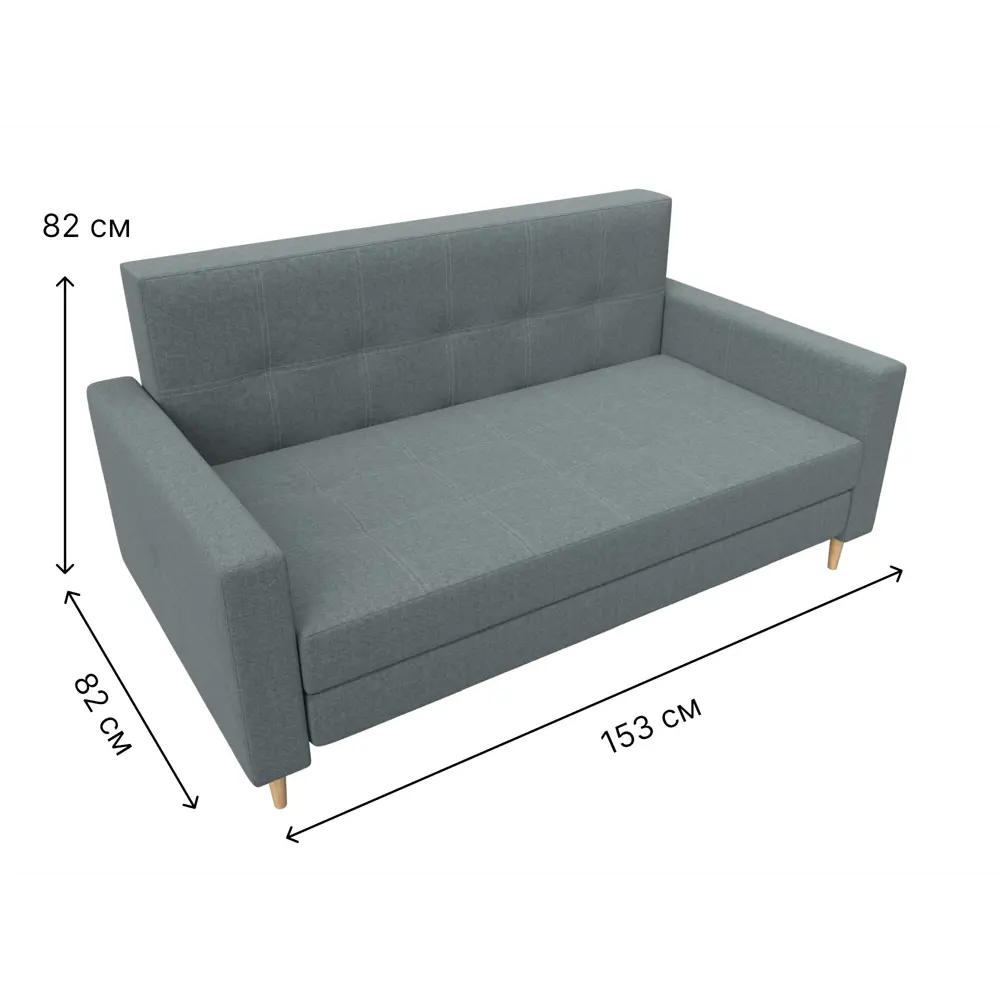 Фото 8 Диван Лига Диванов Лига-038 121856 153x82x82 см рогожка цвет серый Фото 8 Диван Лига Диванов Лига-038 121856 153x82x82 см рогожка цвет серый