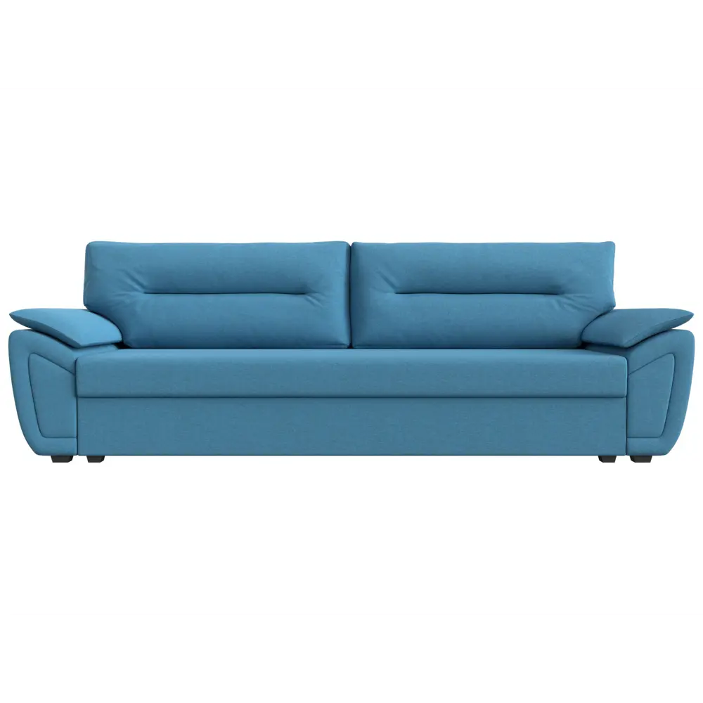 Фото 2 Диван прямой Нэстор Лайт Лига диванов 121554 233x90x80 см рогожка цвет амур 10 голубой